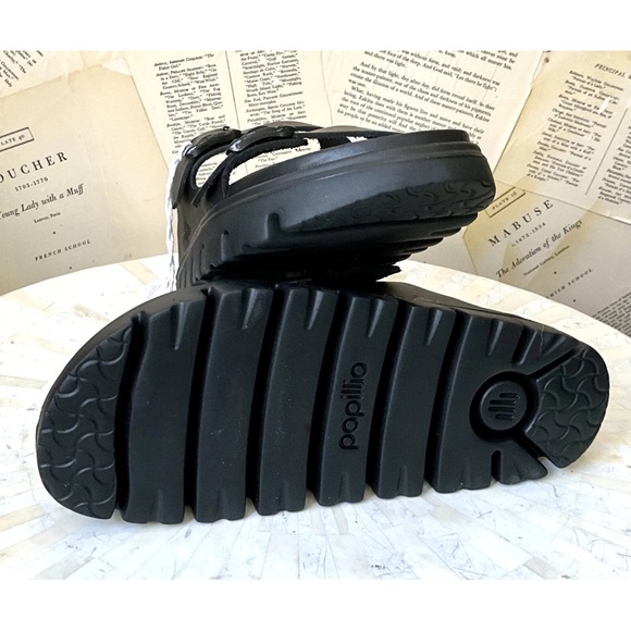 Free People Birkenstock Papillio Arizona Exquisite Chunky Sandal Black - Picture 6 of 9